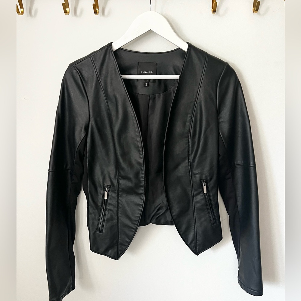 Dynamite Classic Black Fitted Jacket